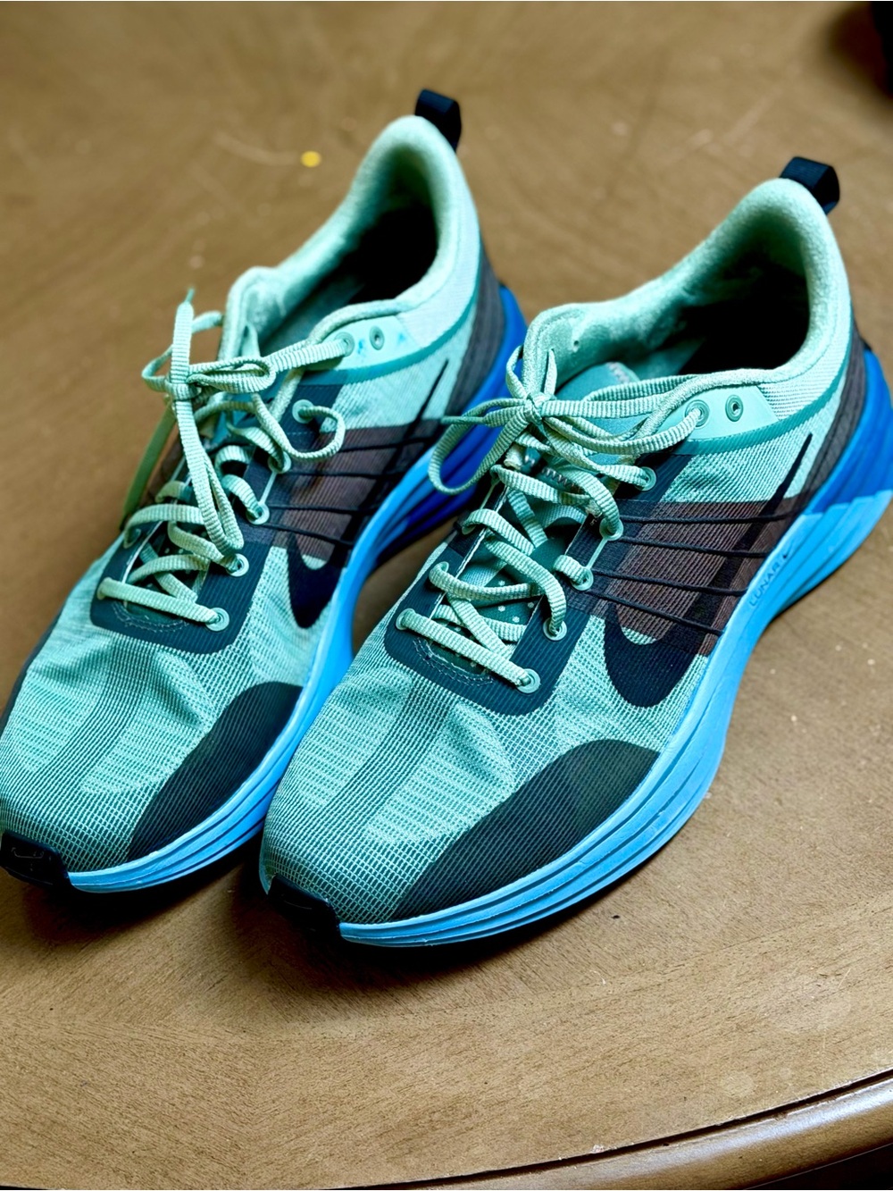 Nike Men’s Teal and Black Athletic Running Shoes